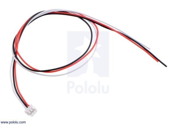 Pololu Cavo JST ZH Femmina a 3 Pin (30cm) per Sensori di Distanza Sharp GP2Y0A51