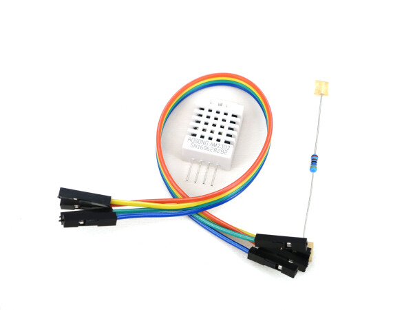 DHT22 AM2302 Digital Temperatur Feuchtigkeit Sensor mit Kabel und 4,7 kOhm Widerstand