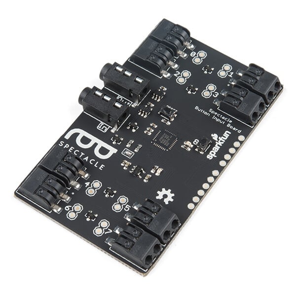Sparkfun Spectacle Button Scheda Pulsante 8 Connettori 2 x 3,5mm TRRS Jack