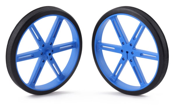 Pololu Wheel 90x10mm Pair Blue for Micro Metal Gearmotors 1438