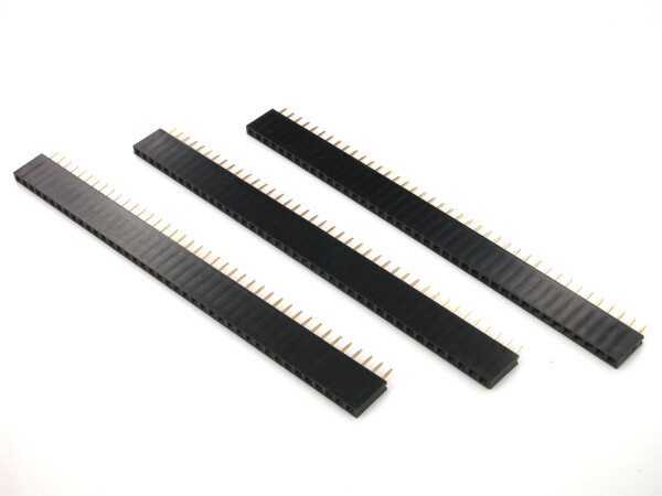 3 PCS 40Pin 2.54mm Single Row Straight Female Pin Header Strip PBC Arduino