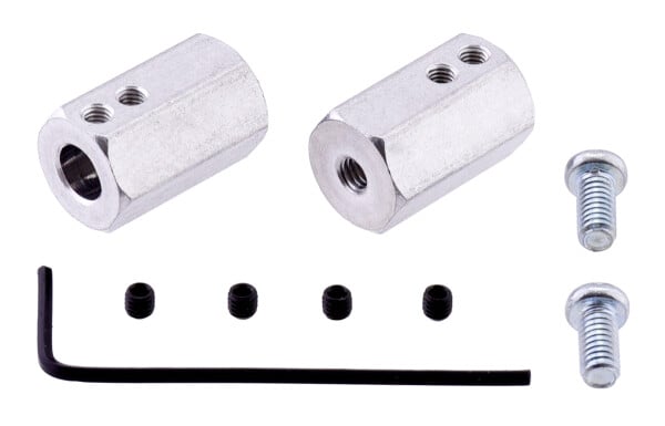 Pololu 12mm Hex Wheel Adapter for 6mm Shaft (2-Pack) 2686