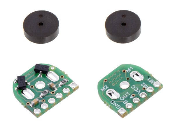 Pololu Magnetic Encoder Pair Kit for Micro Metal Gearmotors, 12 CPR, 2.7-18V (HPCB compatible) 3081