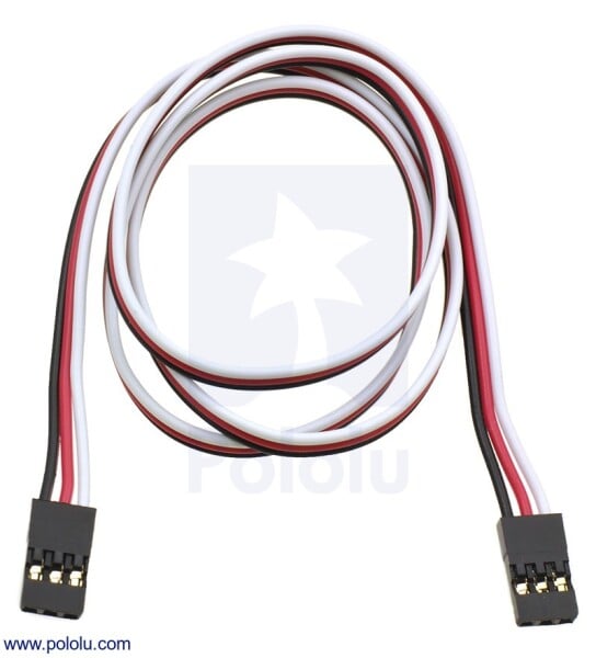 Servo Extension Cable 3Pin length 24"(600mm) Female - Female