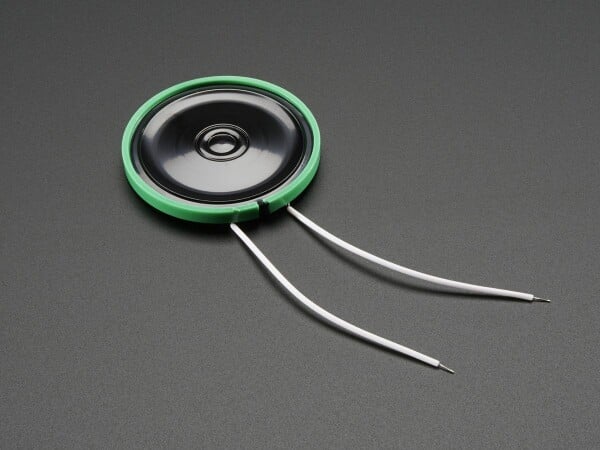 Adafruit Thin Plastic Speaker w Wires - 8 ohm 0.25W