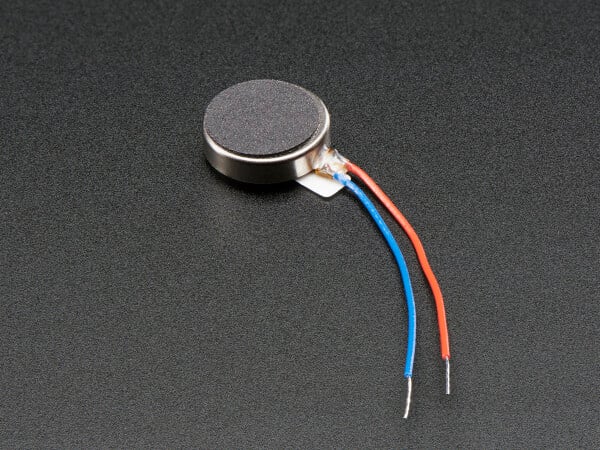 Adafruit Mini Vibrating Motor Disc Buzzing Motor 10mm Diameter