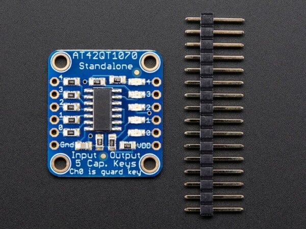 Adafruit Standalone 5-Pad Capacitive Touch Sensor Breakout AT42QT1070 1362