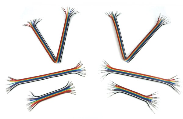 V- TEC Jumper Wires Pre-crimped Terminals Rainbow Assortment