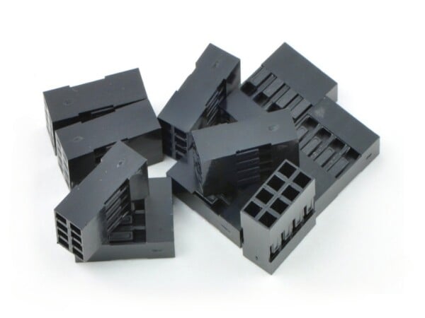 0.1" (2.54mm) Crimp Connector Housing: 2x4-Pin 10-Pack