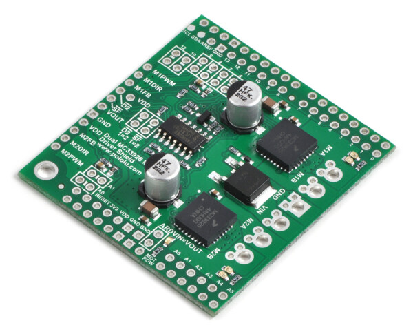 Pololu Dual MC33926 Driver per Motori Shield per Arduino
