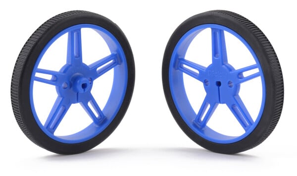 Pololu Plastic Wheel 60x8mm Pair Blue for Micro Metal Gearmotors 1423