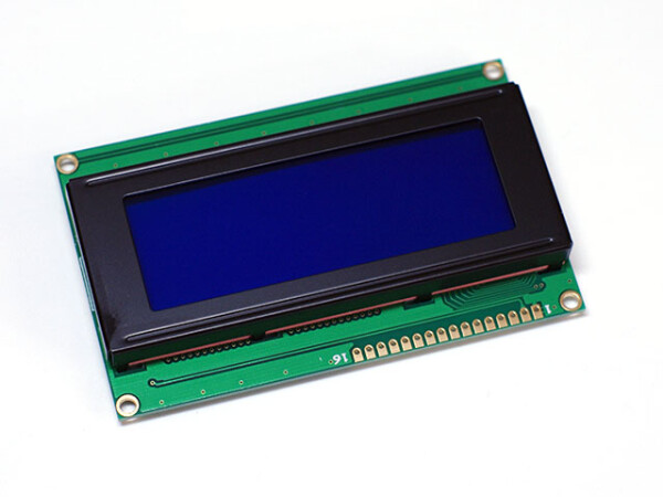 HIMALAYA basic Character 20x4 LCD Display Module 2004 White on Blue 5V Header Strip