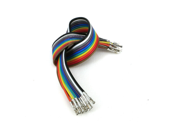 V- TEC Jumper Wires Pre-crimped Terminals Rainbow Assortment Female-Female 20cm