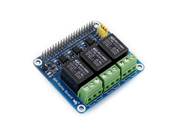 Waveshare 3 Kanal Relay Modul mit LED 5V 250VAC 30VDC für Raspberry Pi