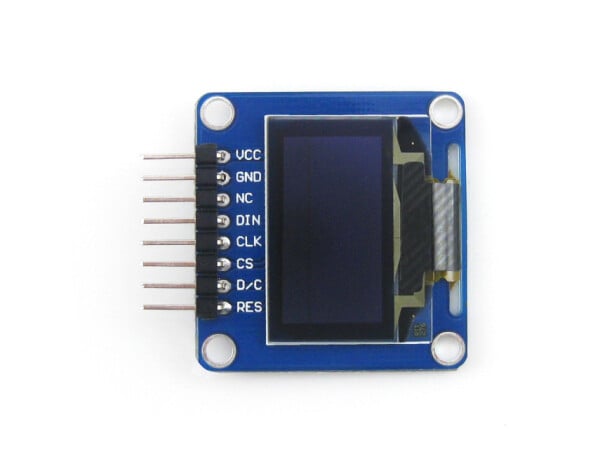 Waveshare 0.96 inch 128x64 OLED SPI I2C Interfaces horizontal pinheader SSD1306