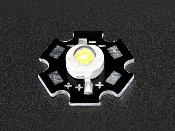 Adafruit 1 Watt Cool White LED Heatsink Mounted 518