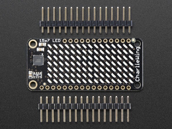 Adafruit 15x7 CharliePlex LED Matrix Display FeatherWing Giallo