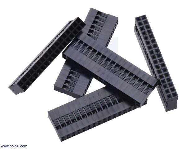 Connettore Crimp Jumper Dupont da 2,54 mm, Alloggiamento Spina 2x17 Pin, Confezione da 5