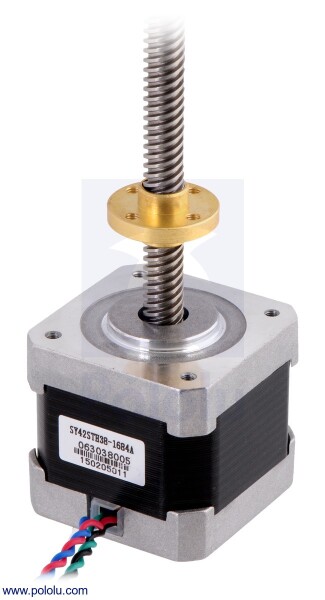 Pololu Stepper Motor with 38cm Lead Screw Bipolar 200 Steps/Rev