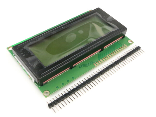 Character 20x4 LCD Display Module 2004 Black on Green 5V Header Strip