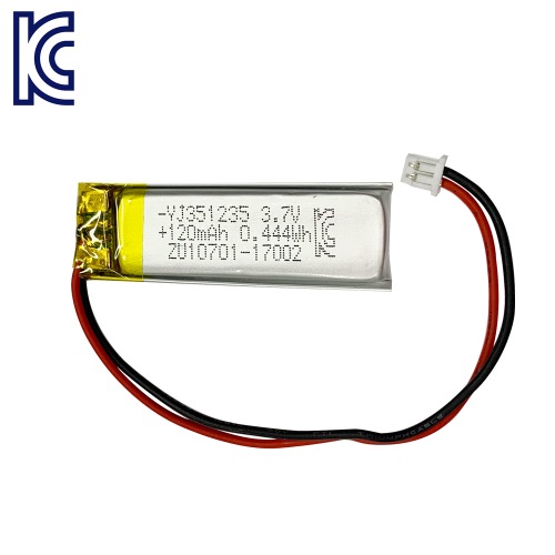 리튬폴리머 배터리 KC인증 충전지 3.7V 120mAh / LIPO