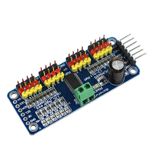 16채널 12비트 PWM 서보모터 드라이버 모듈 (PCA9685)