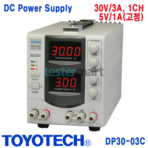 DC전원공급기 DP30-03C 1채널 30V/3A 90W 분해능100mV/10mA
