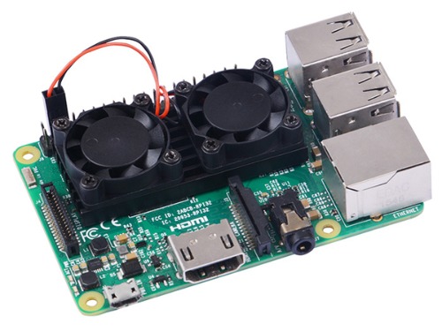 Raspberry Pi Ultimate Cooling Dual Fan 라즈베리파이 듀얼 쿨링팬 114991371