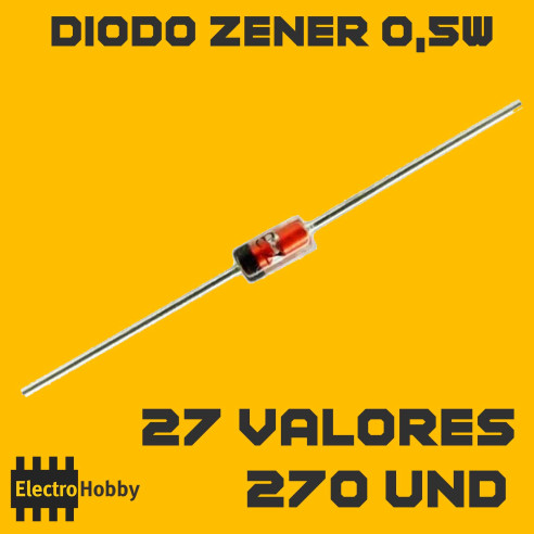 kit 270 Zener 0,5W
