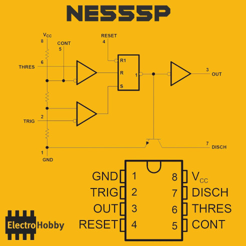 Temporizador NE555P Oscilador