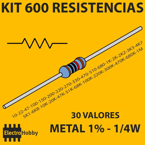 Kit Resistencias 600 Und