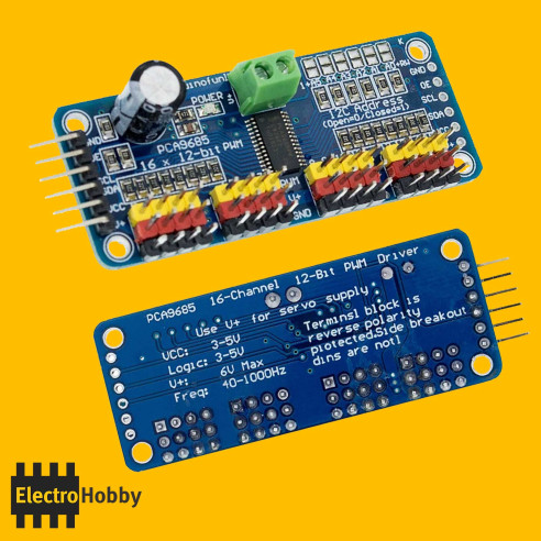 PCA9685 Controladora 16 servos