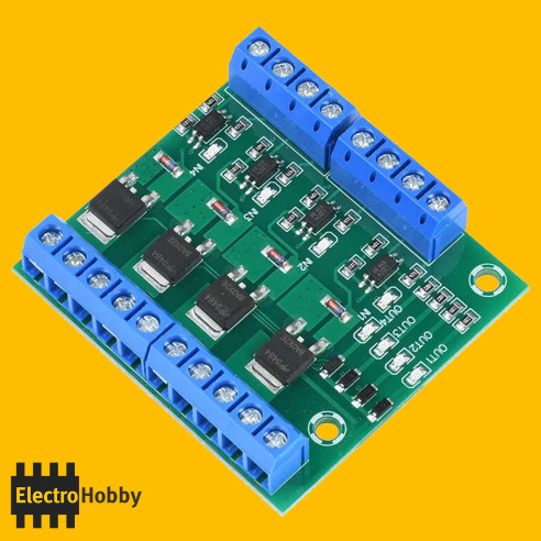 Controlador MOSFET de 4 canales
