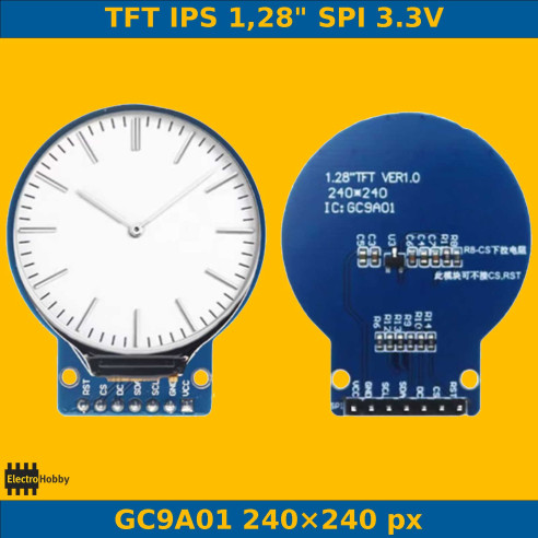 TFT Redonda 1.28" GC9A01