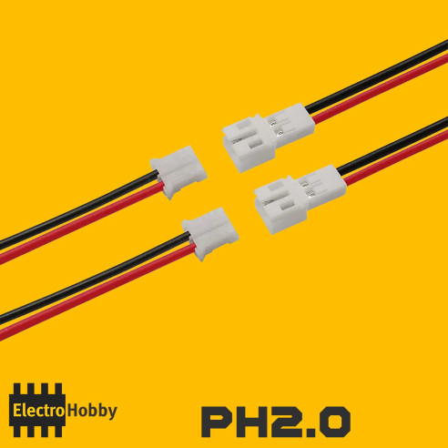 Cable PH2.0 2 pines (M-H)