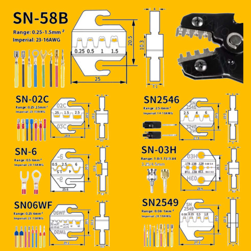 kit de crimpado universal (SN Kit)