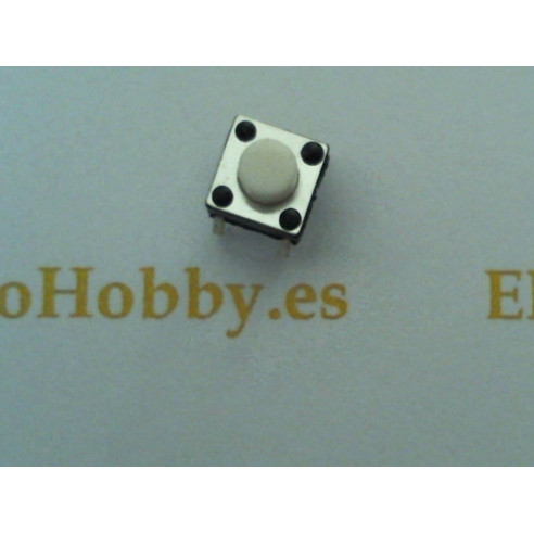10x Pulsador 6x6x6 Blanco
