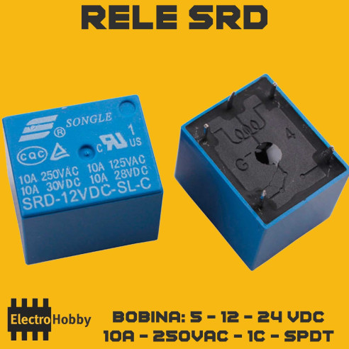 Rele SRD (5-12-24 Vdc)
