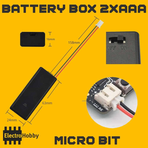 Battery Box micro bit 2xLR3 (AAA)