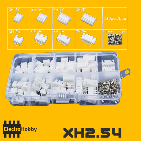 kit conectores XH 2,54 mm (230und)