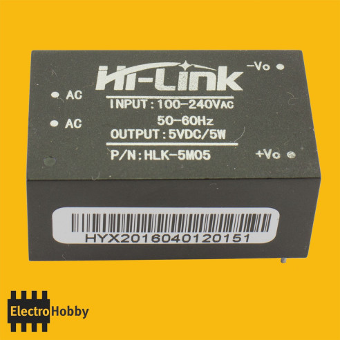 HLK-5M05 AC-DC 5V-5W 1A