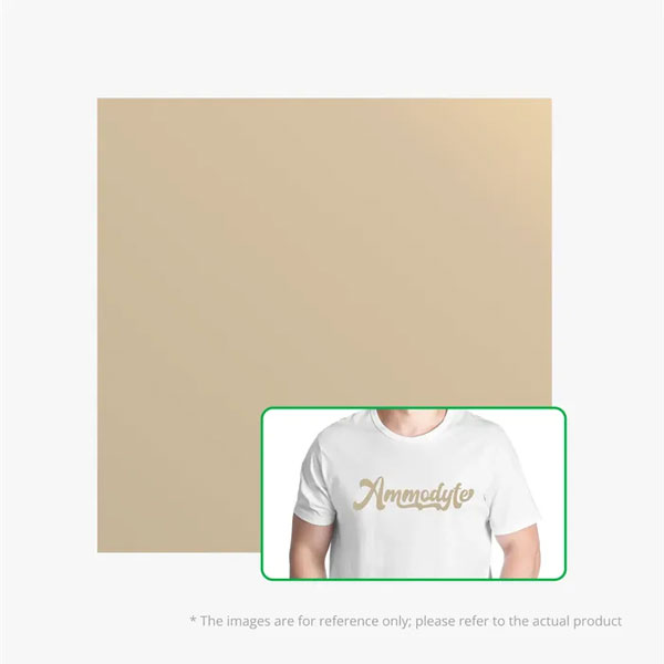 Bambu Lab Heat Transfer Vinyl Mat – Champagne Goud – 300×300 mm – 10 stuks