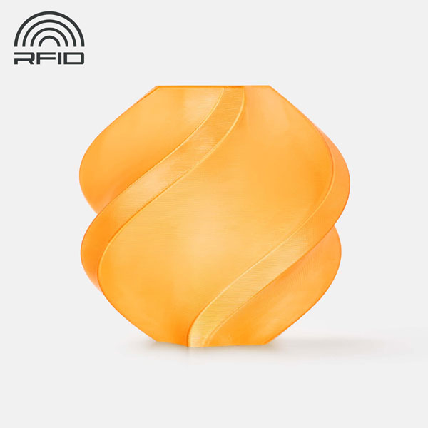 Bambu Lab PETG - Doorschijnend Oranje- Met Spoel - 1KG