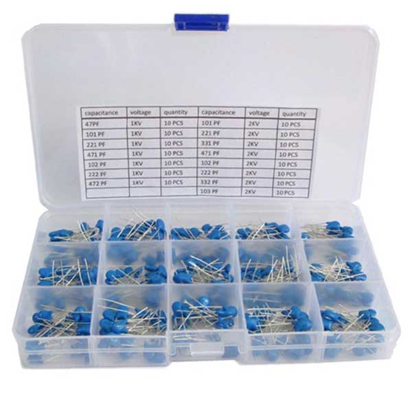 Condensator set 300 stuks - 15 soorten