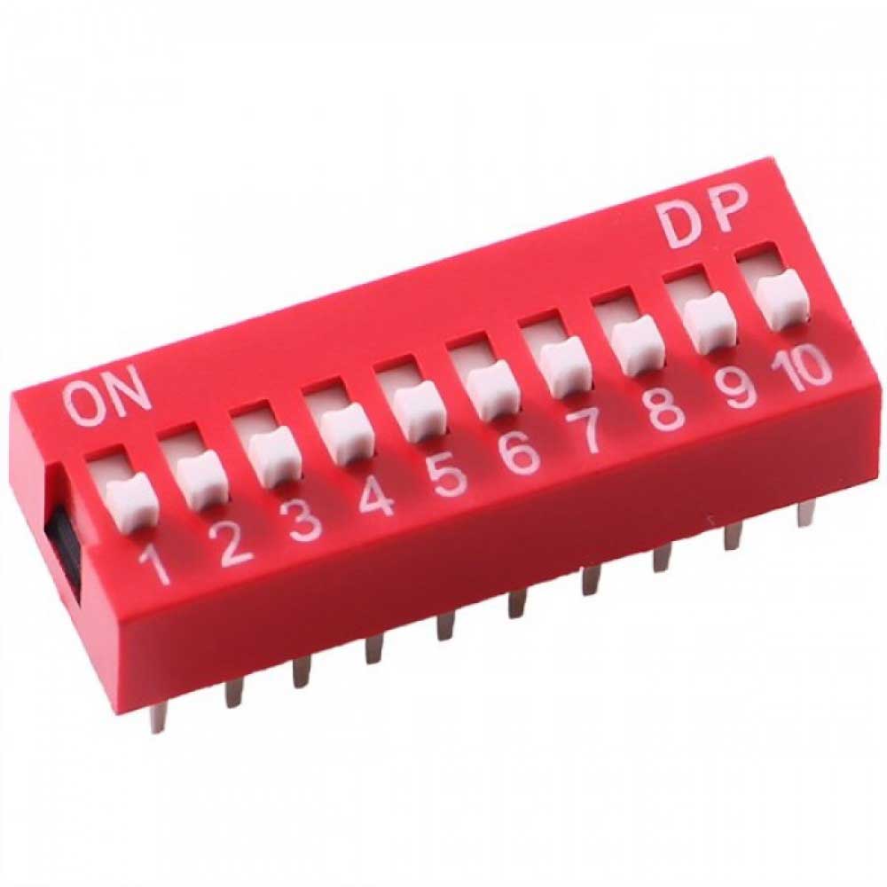 DIP Switch 10 posities