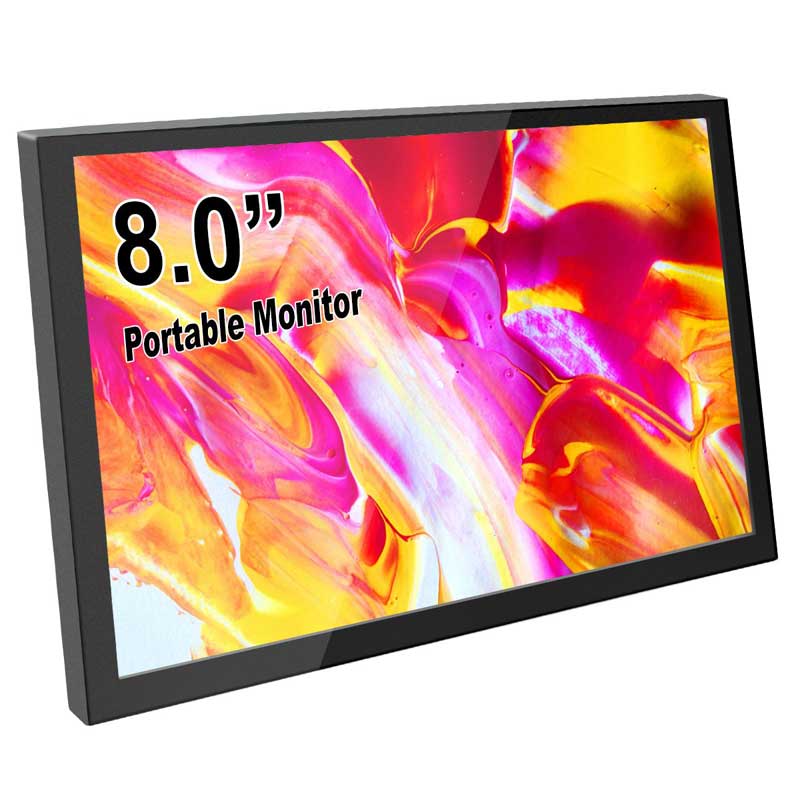 Draagbare 8 inch HD LCD display