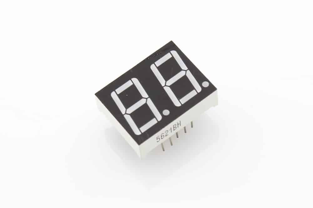 0,56" 2-Digit 7-segment LED rood