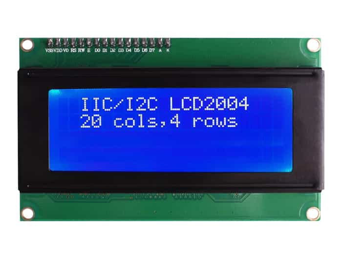 20x4 LCD Wit op Blauw 5V - I2C