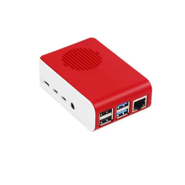 Raspberry Pi 4 ABS behuizing met Fan met LED