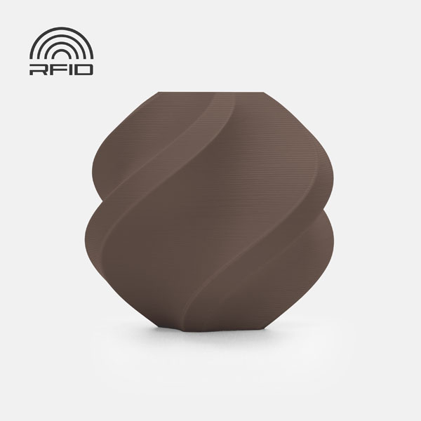 Bambu Lab PLA Mat - Donkerbruin - Zonder Spoel - 1KG